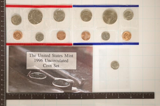 1996 US MINT SET (UNC) P/D (WITH ENVELOPE)