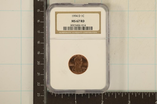 1994-D LINCOLN CENT NGC MS67RD