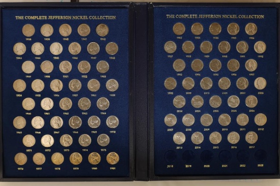 JEFFERSON NICKEL 82 COIN COLLECTION HOUSED IN