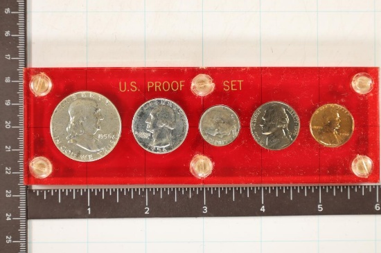 1956 US SILVER PROOF SET IN HARD PLASTIC CASE
