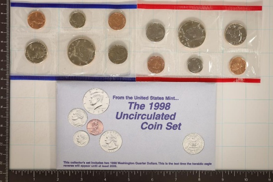 1998 US MINT SET (UNC) P/D (WITH ENVELOPE)