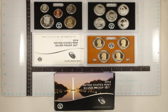 2014 US SILVER PROOF SET (WITH BOX) & WITH CERT.
