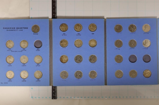 PARTIAL CANADIAN QUARTER COLLECTION IN WHITMAN