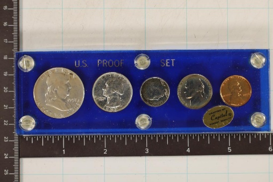 1957 US SILVER PROOF SET IN HARD PLASTIC CASE