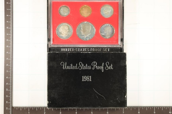 1981 US PROOF SET (WITH BOX)