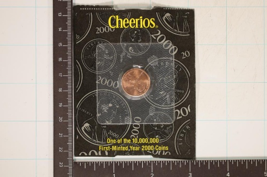 2000 CHEERIOS BU LINCOLN CENT: 1 OF 10,000,000 1ST