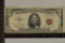 1963 US $5 RED SEAL BILL EXTRA FINE 1 TINY STAIN