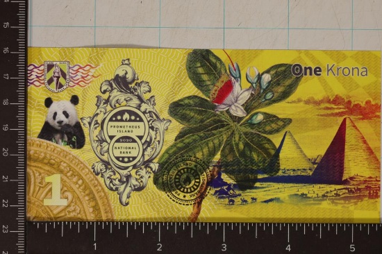 2020 PROMETHEUS ISLAND NATIONAL BANK 1 KRONA