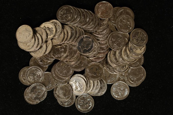 100 AUSTRALIAN 1990'S BRILLIANT UNC 5 CENT COINS