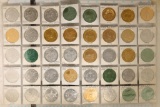 40 ASSORTED MARDI GRAS TOKENS: FROM THE 1960S-