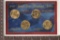 2008 US PRESIDENTIAL 4 COIN SET IN HARD PLASTIC