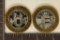 2 CASINO $10 SILVER TOKENES: RENO TAHOE