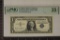 1957-A US $1 SILVER CERTIFICATE PMG 35 CHOICE VF
