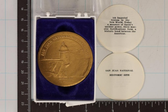 1.96 OZ. BRASS SAN JUAN NATIONAL HISTORIC SITE