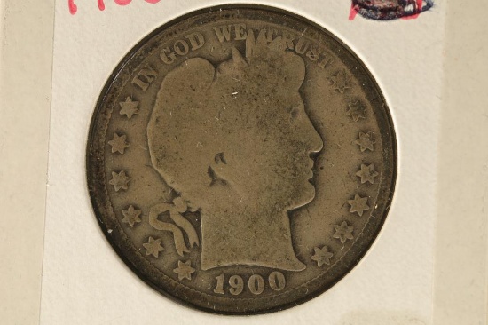 1900-O SILVER BARBER HALF DOLLAR