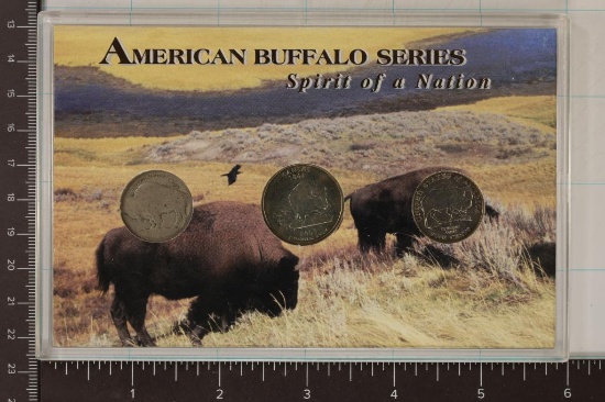 AMERICAN BUFFALO SERIES 3 COIN SPIRIT OF A NATION