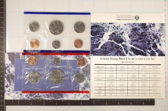1997 US MINT SET (UNC) P/D (WITH ENVELOPE)
