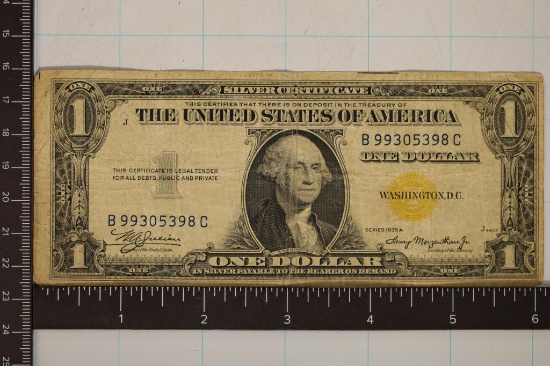 MIS PRINT 1934-A US $1 SOUTH AFRICA SILVER CERT.