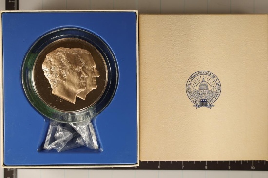 1973 NIXON / ANGEW INAUGURAL SOLID BRONZE MEDAL