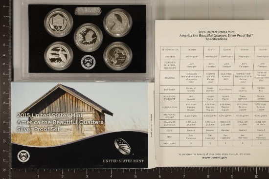 2015 SILVER US 50 STATE QUARTERS PROOF SET WITHBOX