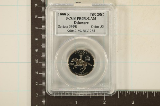 1999-S DELAWARE US QUARTER PCGS PR69 DCAM