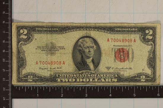 1953-B US $2 RED SEAL NOTE