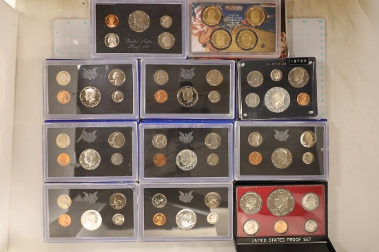 DEALER LOT OF 11 US SETS: 2009 PRESIDENTIAL DOLLAR