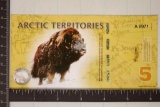 2012 ARCTIC TERRITORIES 5 POLAR DOLLAR CU POLYMER