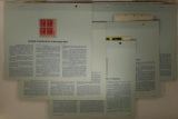 5 BLOCKS OF UNCANCELLED POSTAGE BLOCKS ON