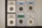 6 SLABBED US QUARTERS. 3 ARE SILVER: 2000-S SILVER