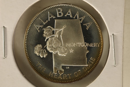 .46 TROY OZ. PROOF STERLING SILVER "ALABAMA"