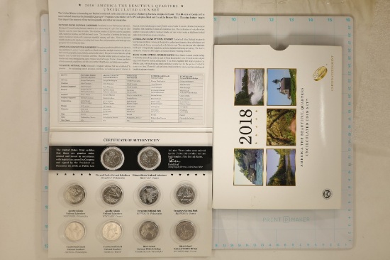 2018 AMERICA THE BEAUTIFUL QUARTERS 10 COIN UNC