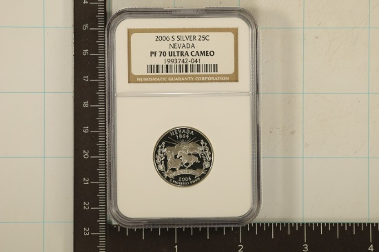 2006-S SILVER NEVADA QUARTER NGC PF70 ULTRA CAMEO