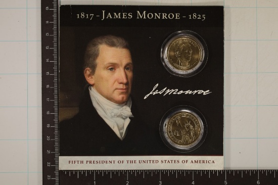 2008-P & D JAMES MONROE PRESIDENTIAL DOLLARS.