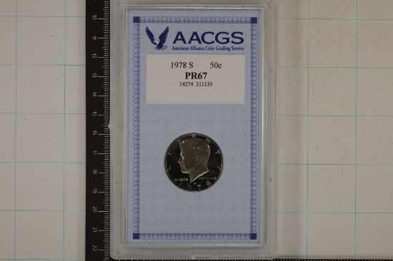1978-S JFK PROOF HALF DOLLAR IN HARD PLASTIC CASE
