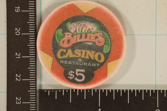 $1 BILLIE'S CASINO CHIP