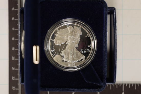 2002-W AMERICAN SILVER EAGLE. PROOF IN ORGINAL US