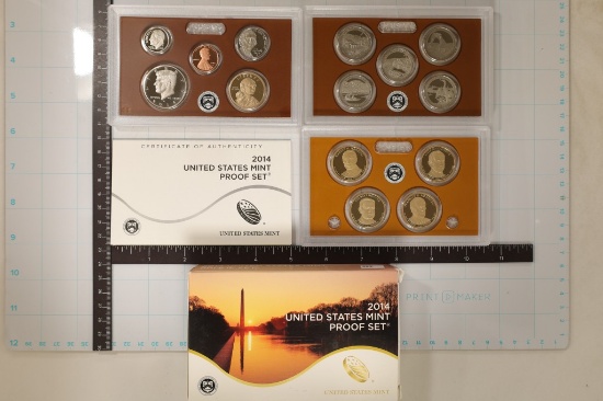 2014 US PROOF SET (WITH BOX) & CERTIFICATE