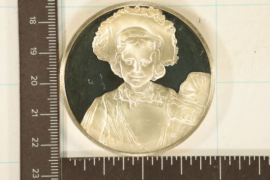 2.11 TROY OZ. PF STERLING SILVER ROUND THE