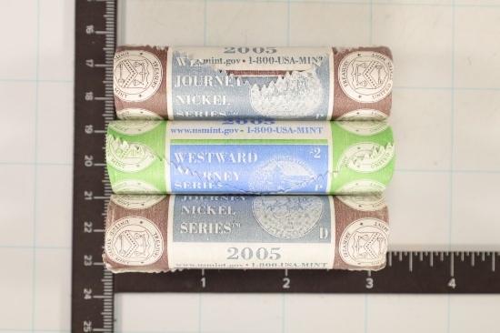 3 SOLID DATE $2 ROLLS OF WESTWARD JOURNEY BU