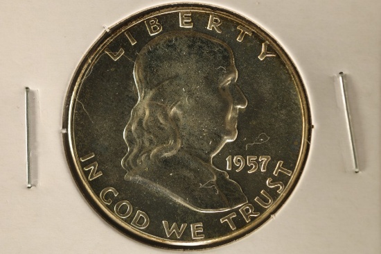 1957 SILVER FRANKLIN PROOF HALF DOLLAR