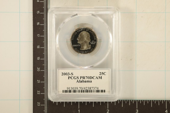 2003-S ALABAMA QUARTER PCGS PR70 DCAM