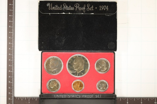 1974 US PROOF SET (WITH BOX) & WITH CERTIFICATE
