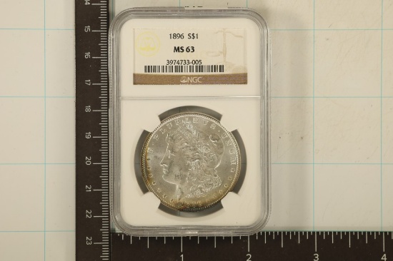 1896 MORGAN SILVER DOLLAR NGC MS63