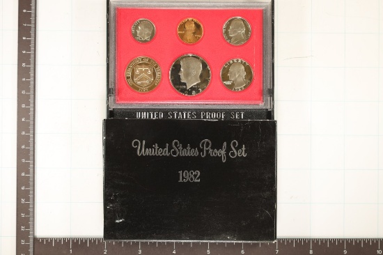 1982 US PROOF SET (WITH BOX) & WITH CERTIFICATE