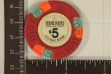 $1 MAXIM CASINO CHIP. LAS VEGAS, NEVADA