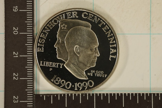 1990-P US PROOF "EISENHOWER CENTENNIAL" $1 IN
