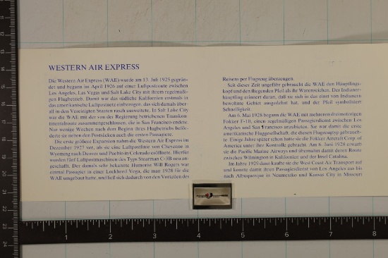 3.3 GRAM STERLING SILVER WESTERN AIR EXPRESS