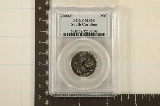 2000-P SOUTH CAROLINA QUARTER PCGS MS68