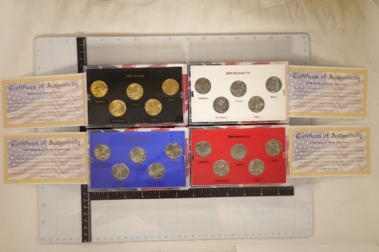 2008 US 50 STATE QUARTERS PROOF SET & CERTIFICATES
